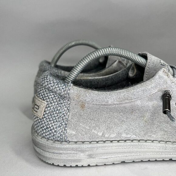 Hey Dude Men's Size 9 Wally Ash Suede‎ Slip On Shoes - Picture 2 of 11